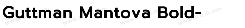 Guttman Mantova Bold字体转换